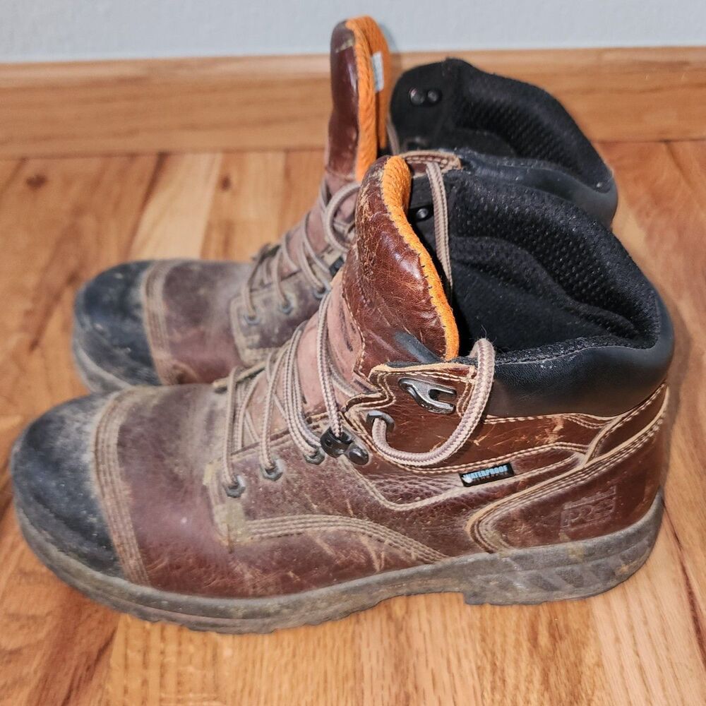 Timberland Pro Men's Helix Composite Leather Safety Boots Size 10.5M - Picture 2 of 11